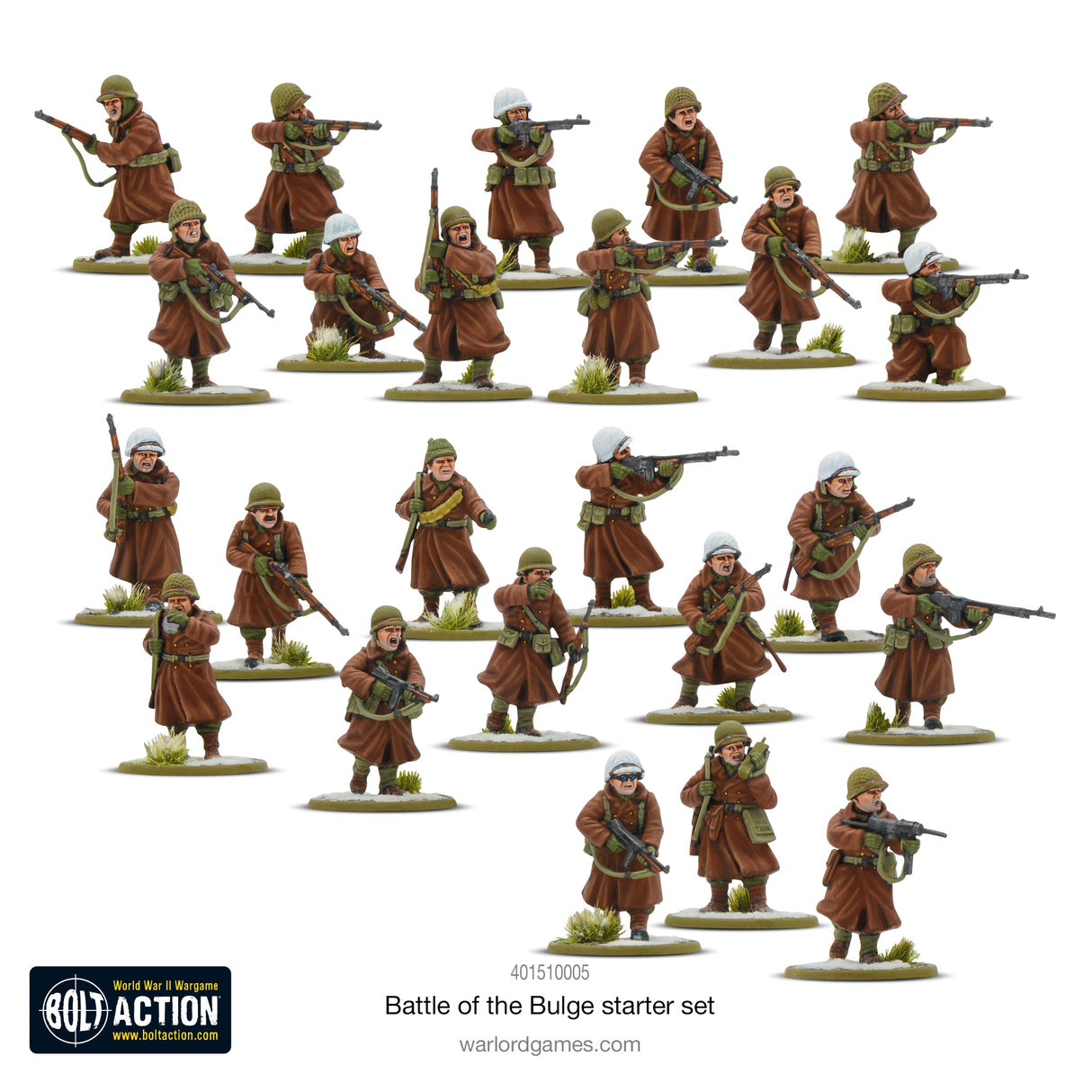 Warlord Games Battle of the Bulge - Bolt Action 3 rinkinys pradedantiesiems