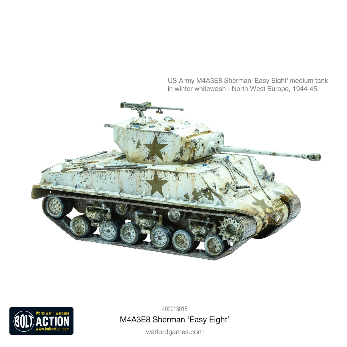 Warlord Games M4A3E8 Sherman Easy Eight miniatiūra