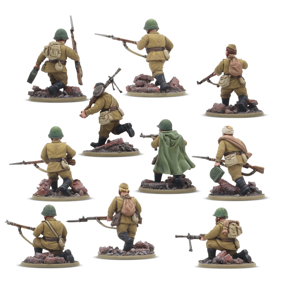 Warlord Games Sovietų armijos pėstininkų būrio surenkamas modelis
