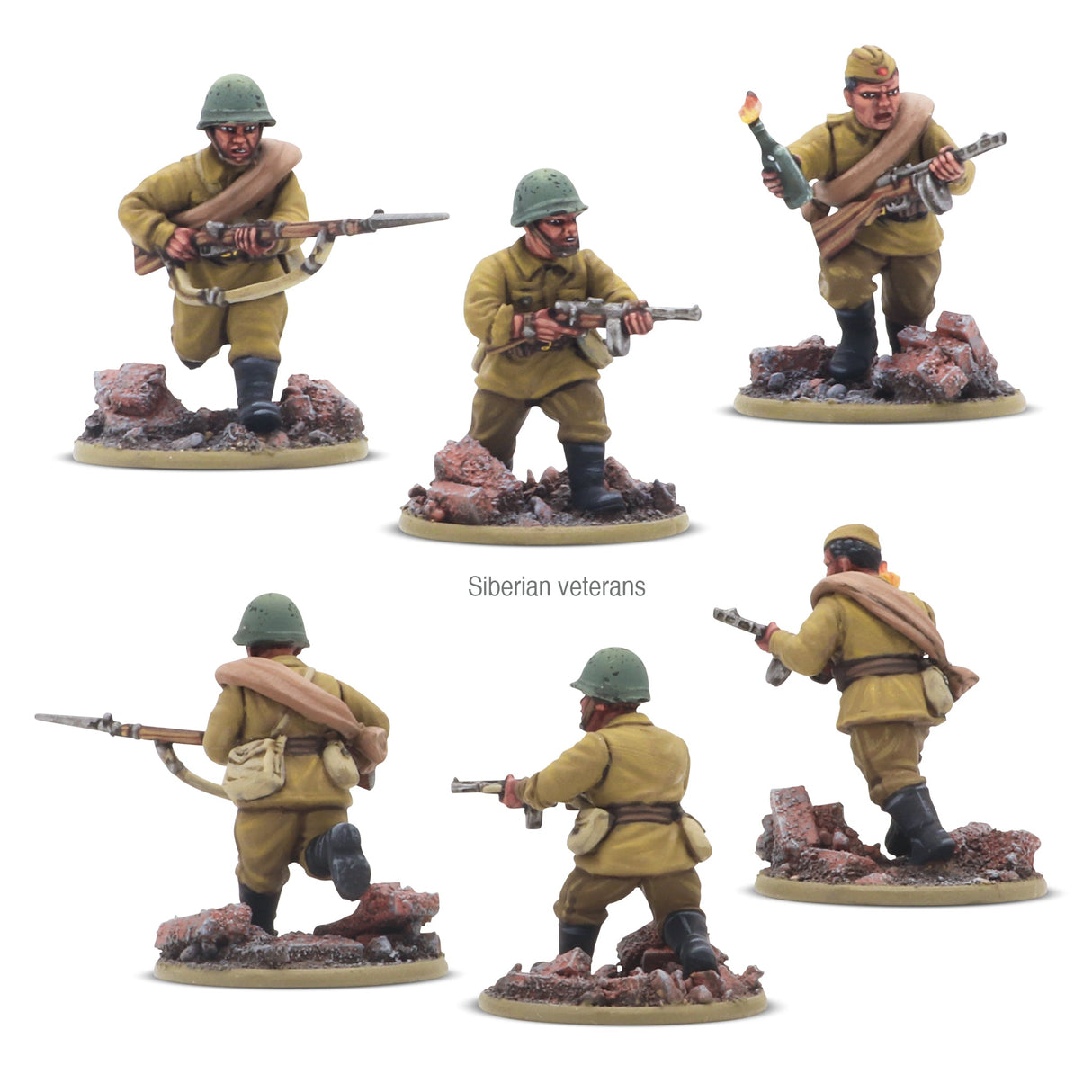 Warlord Games Sovietų armijos pėstininkų būrio surenkamas modelis