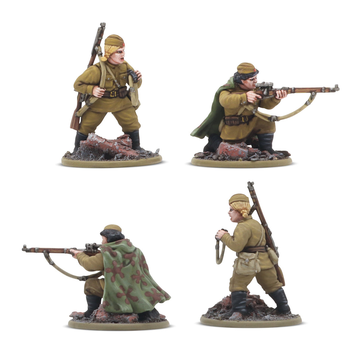 Warlord Games Sovietų armijos pėstininkų būrio surenkamas modelis