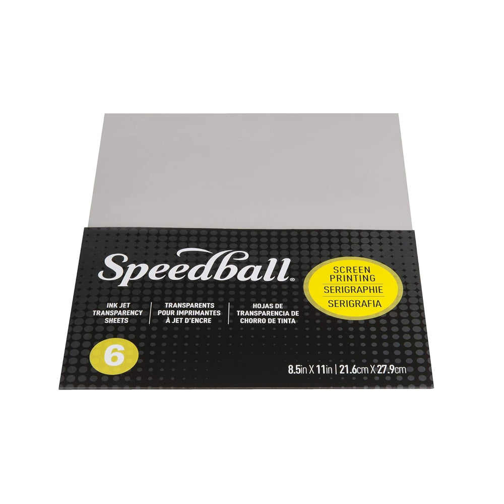 Speedball šilkografijos rašalinio spausdintuvo skaidriosios plokštelės, 6 vnt.