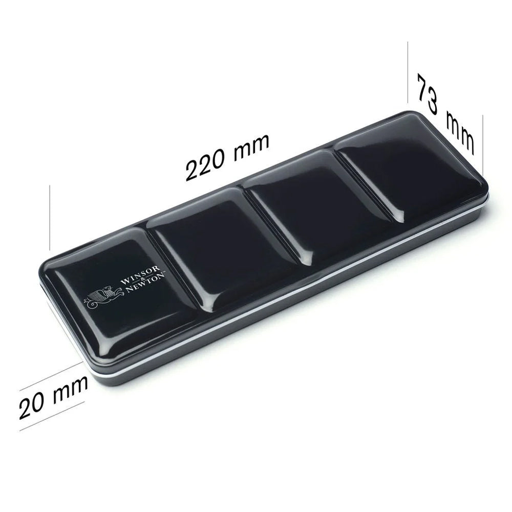 Winsor & Newton kelioninis Professional akvarelės rinkinys metalinėje dėžutėje, 24 spalvos, Half-Pan