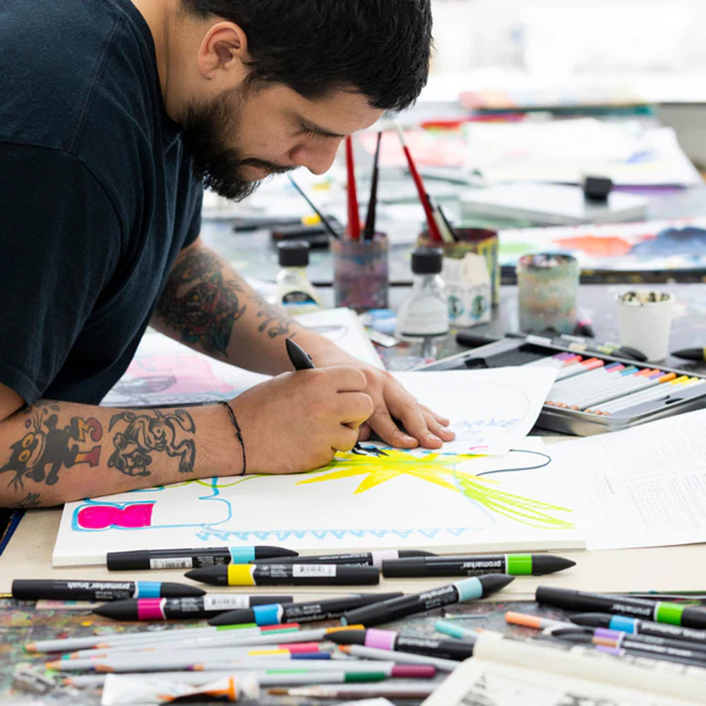 Winsor & Newton Promarker grafinis markeris, spalvos 1-93 (1/2 dalis)