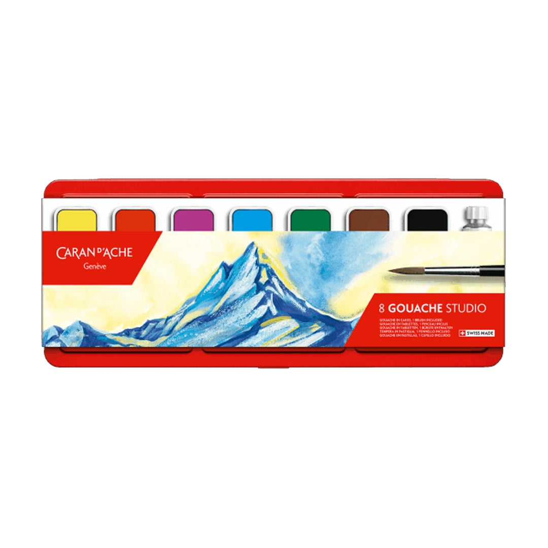 Caran d'Ache Studio Gouache Set of 8 Colors