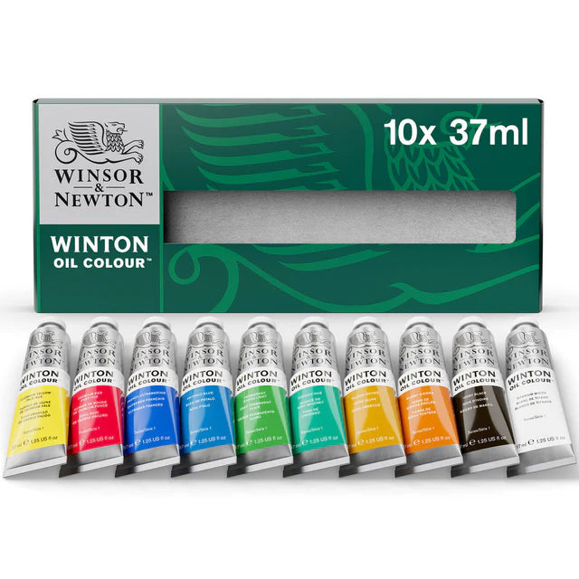 Winsor & Newton Winton Oil Paint Set, 10x37 ml