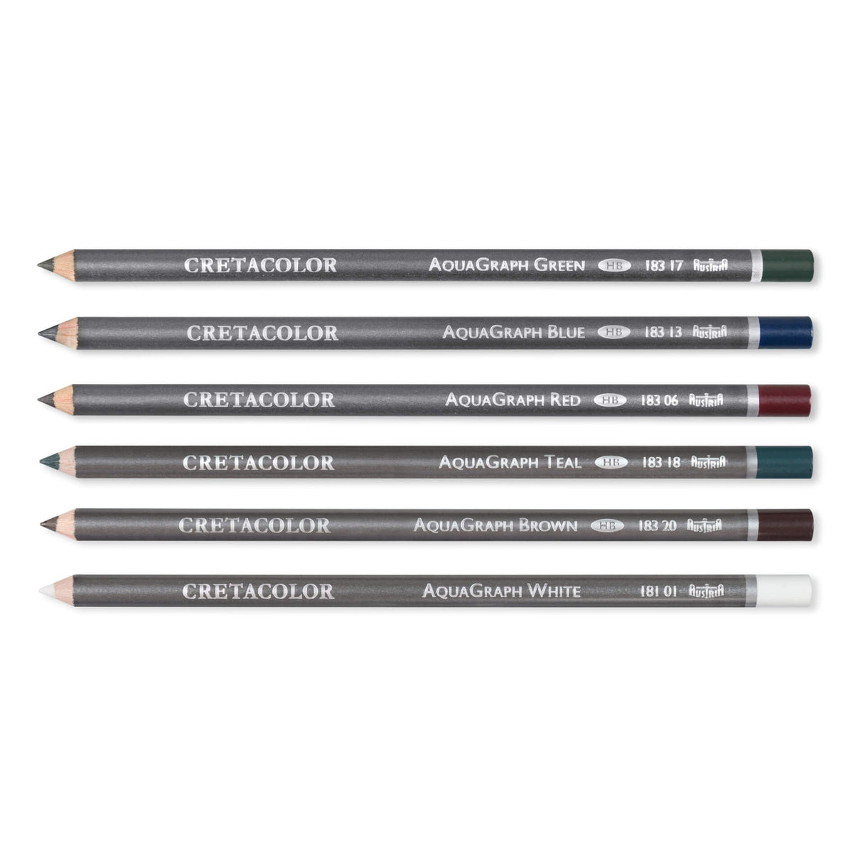 Cretacolor AquaGraph Colors spalvotų pieštukų kišeninis rinkinys, 6 vnt.
