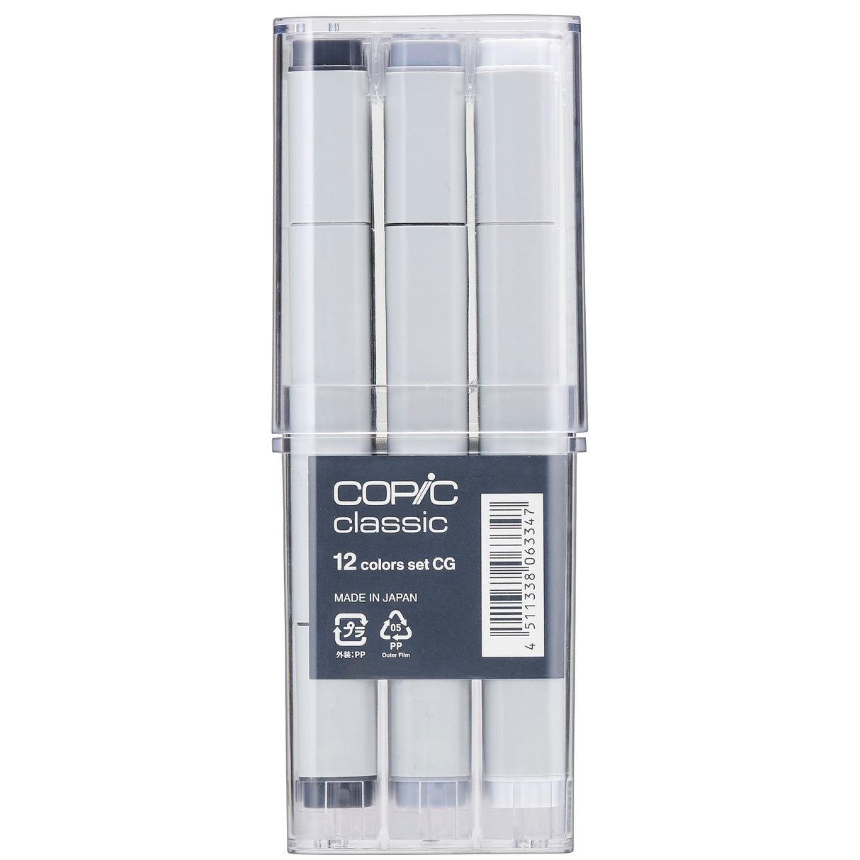 Copic Ciao Classic Cool Gray Markers Set, 12 pcs.