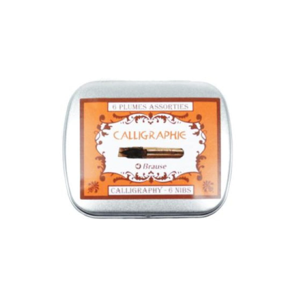 Brause dėžutė su 6 Bandzug kaligrafijos plunksnomis