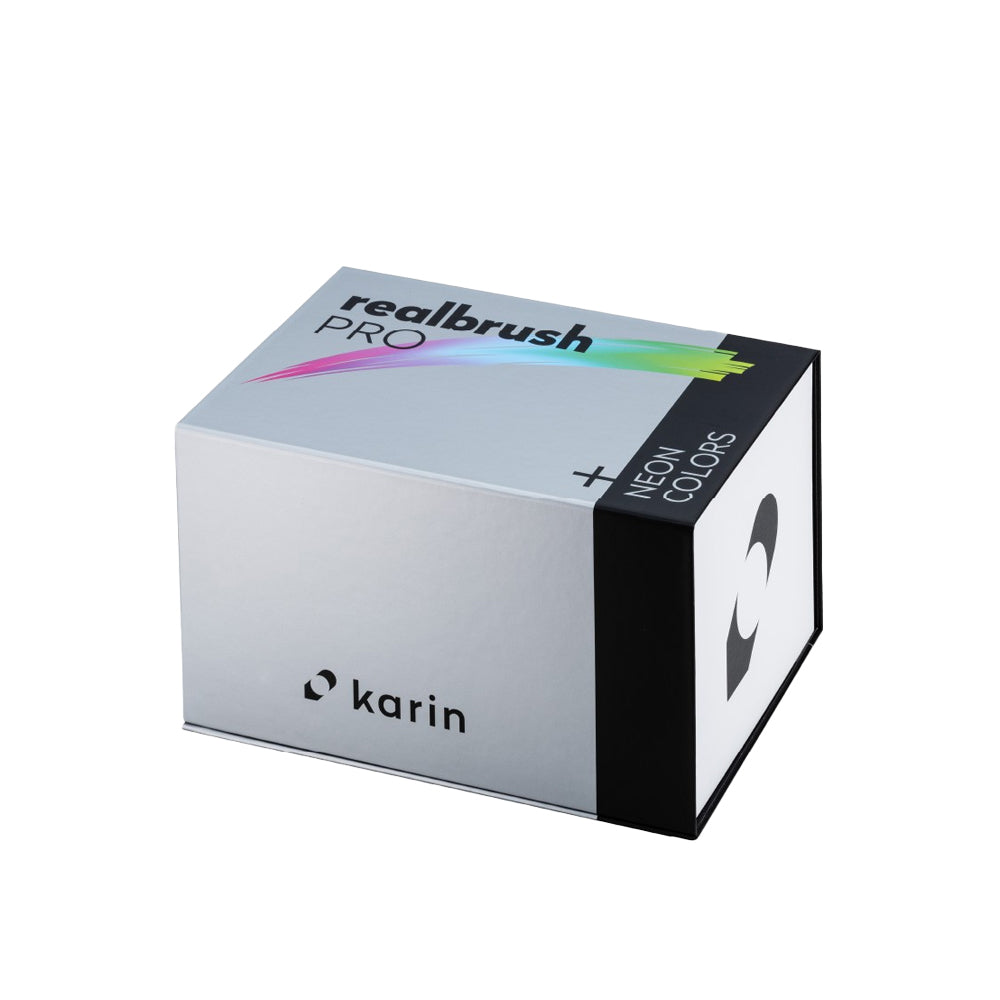 Karin Realbrush PRO | Mega Box PLUS markerių rinkinys | 72 spalvos + 3 blenderiai