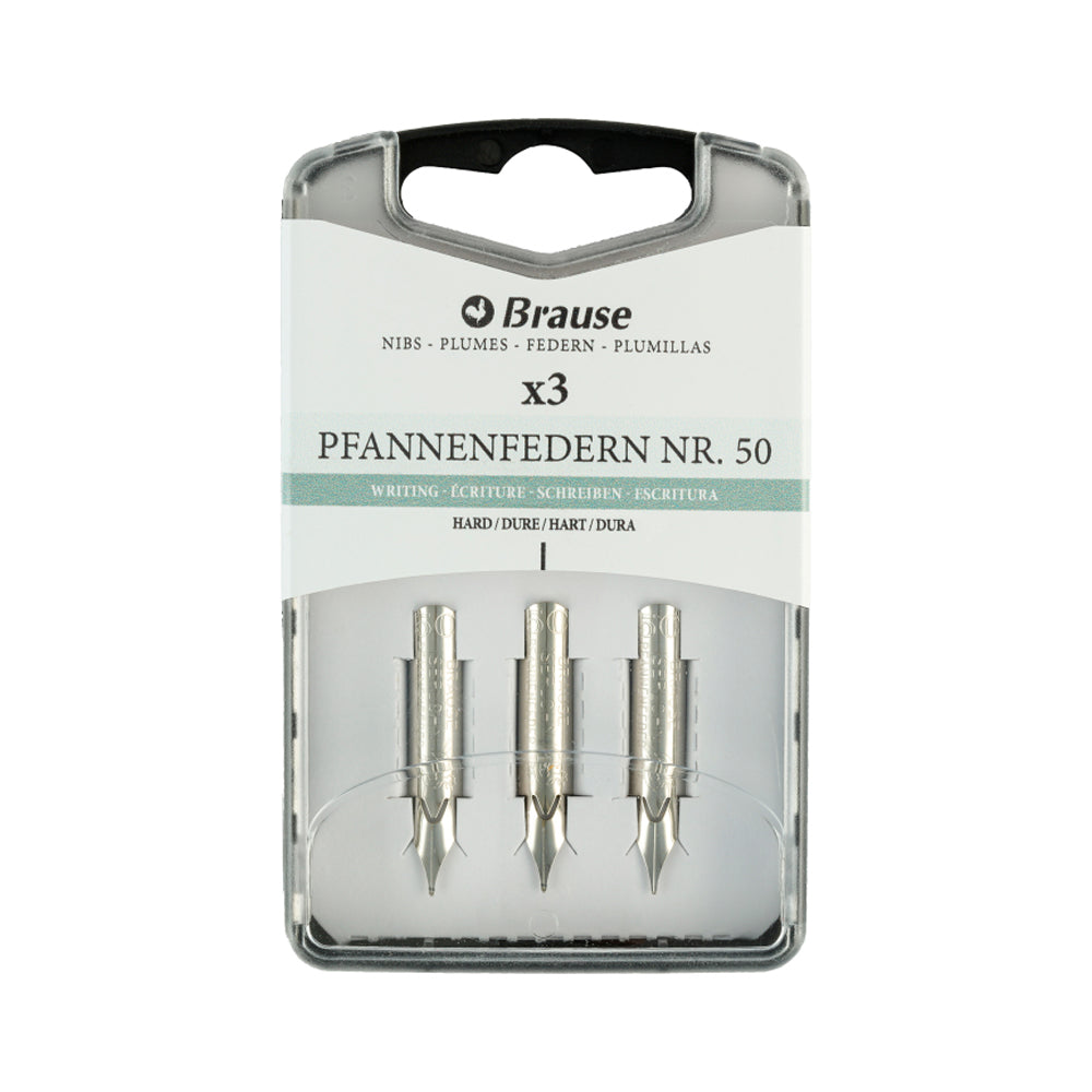 Brause rašymo plunksnos plunksnakočiams, Nr. 50, 3 vnt.