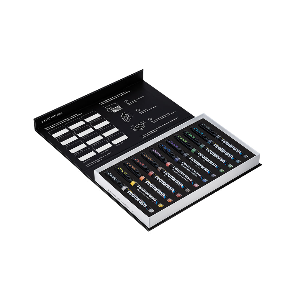Karin Realbrush PIGMENT pagrindinių spalvų rinkinys | 12 spalvų
