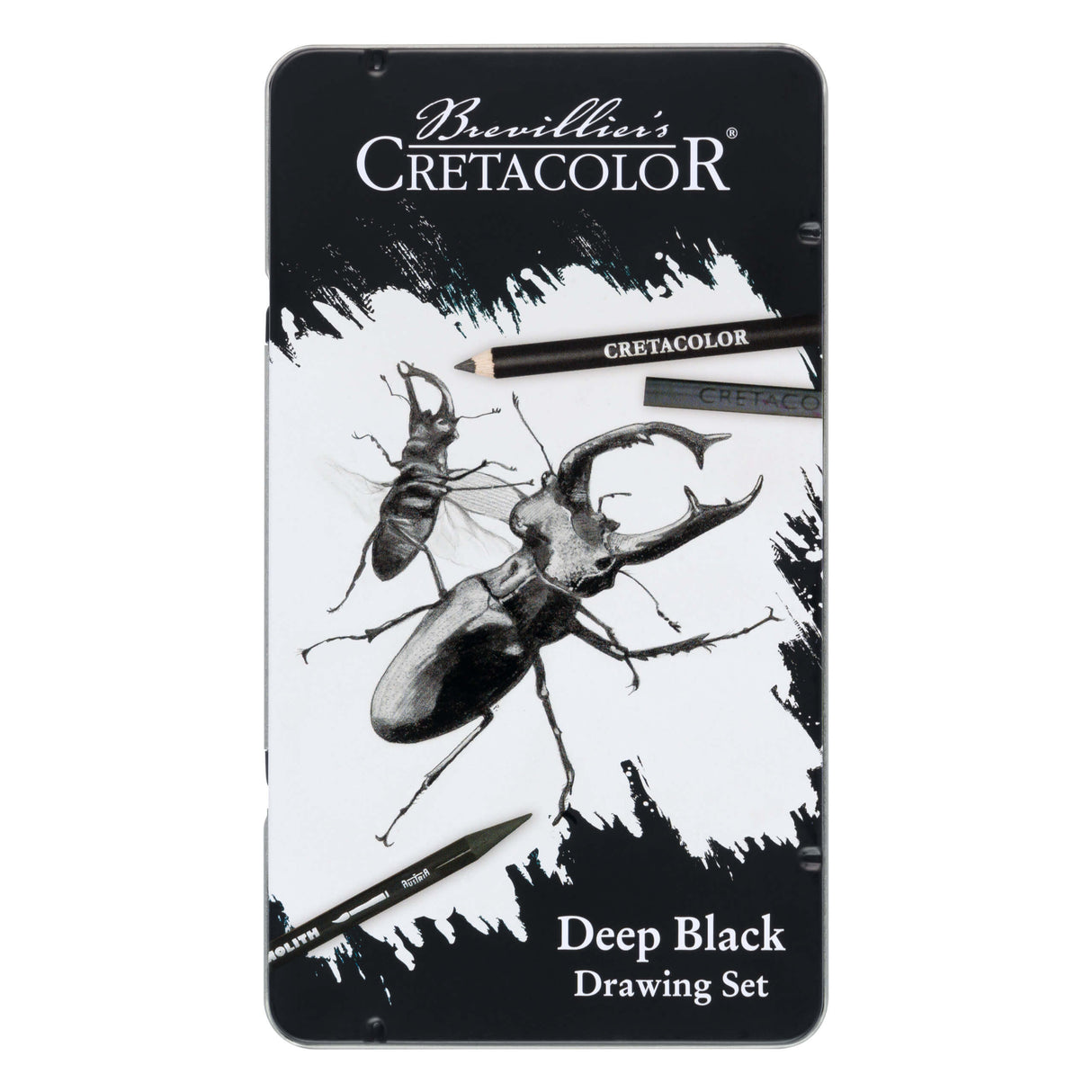Cretacolor Deep Black rinkinys piešimui ir eskizavimui, 10 vnt.