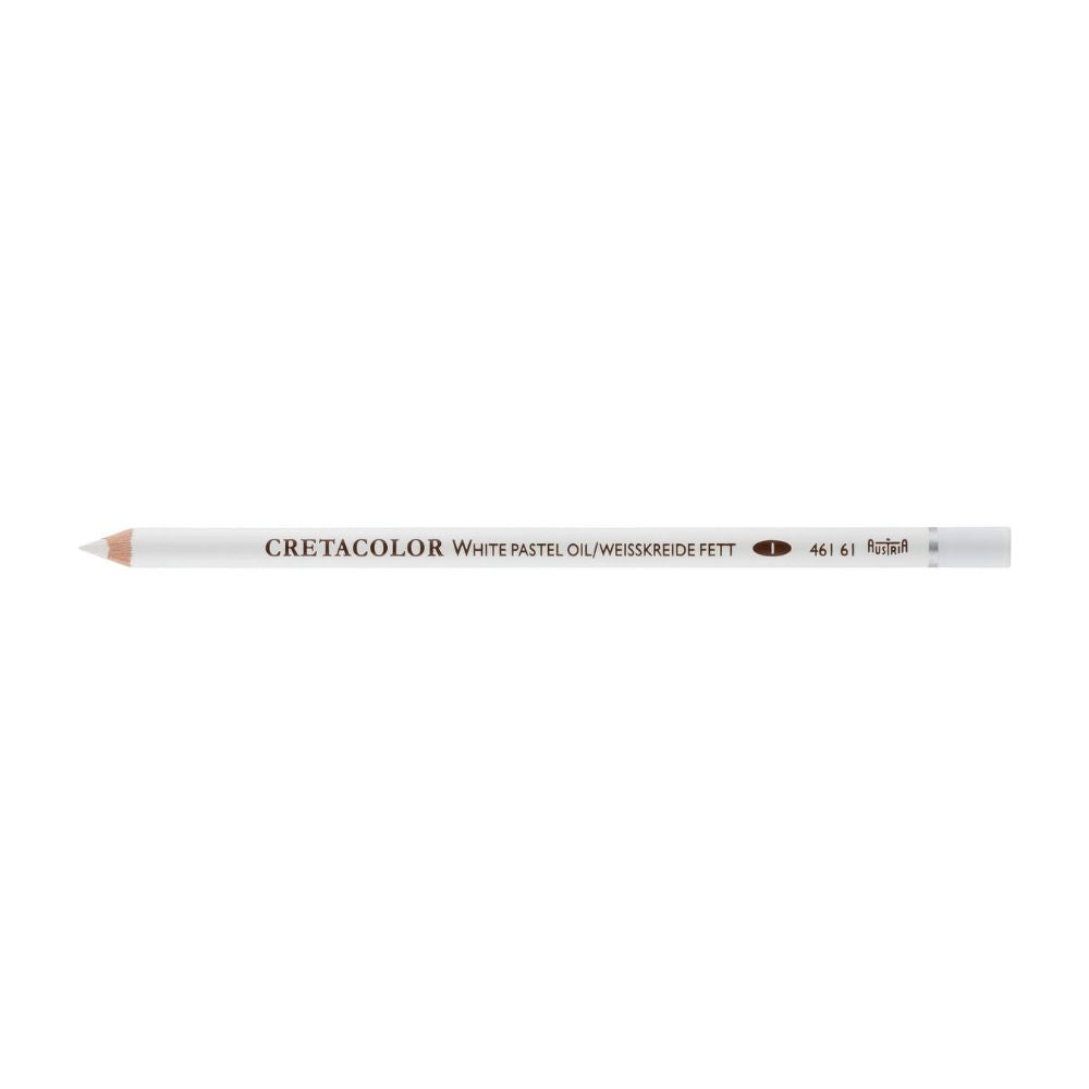 Cretacolor baltos kreidos aliejinis pieštukas, minkštas