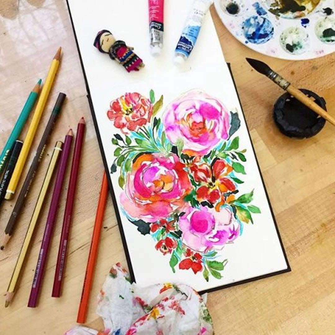 Strathmore 400 Series Watercolor eskizų albumas kietu viršeliu, 300 gsm, 48 psl.