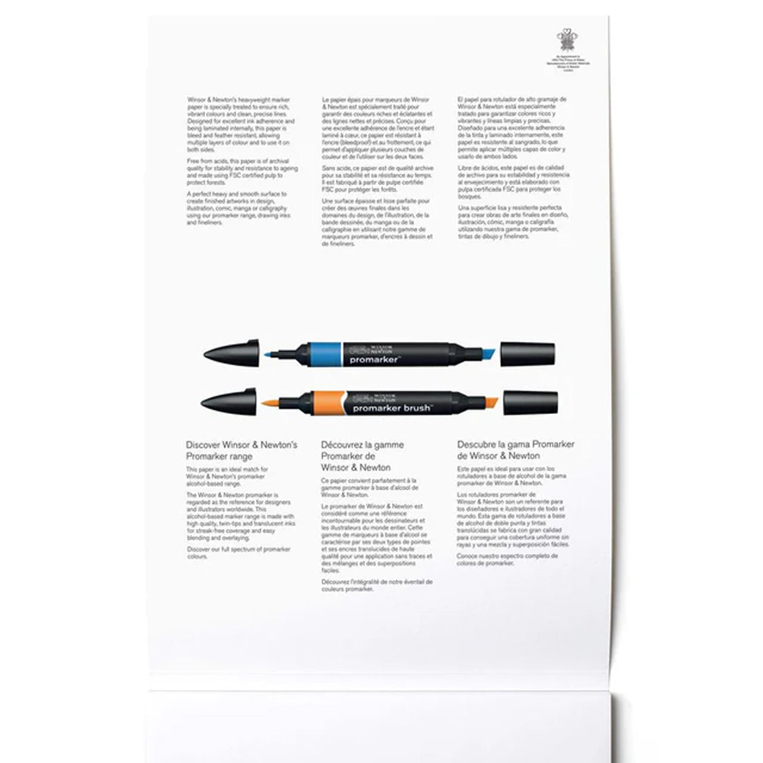 Winsor & Newton Heavyweight Bleedproof Marker Pad, 160 gsm