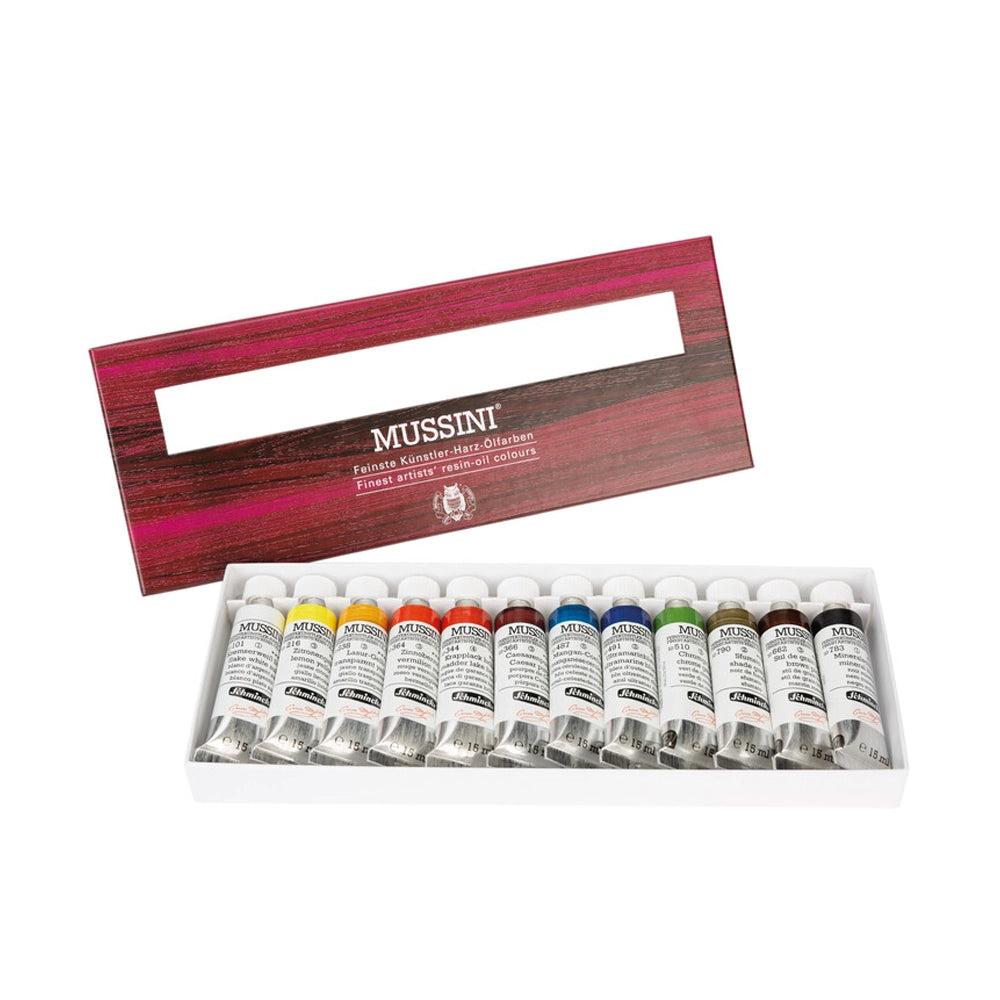 Schmincke Mussini aliejinių dažų rinkinys, 12x15 ml