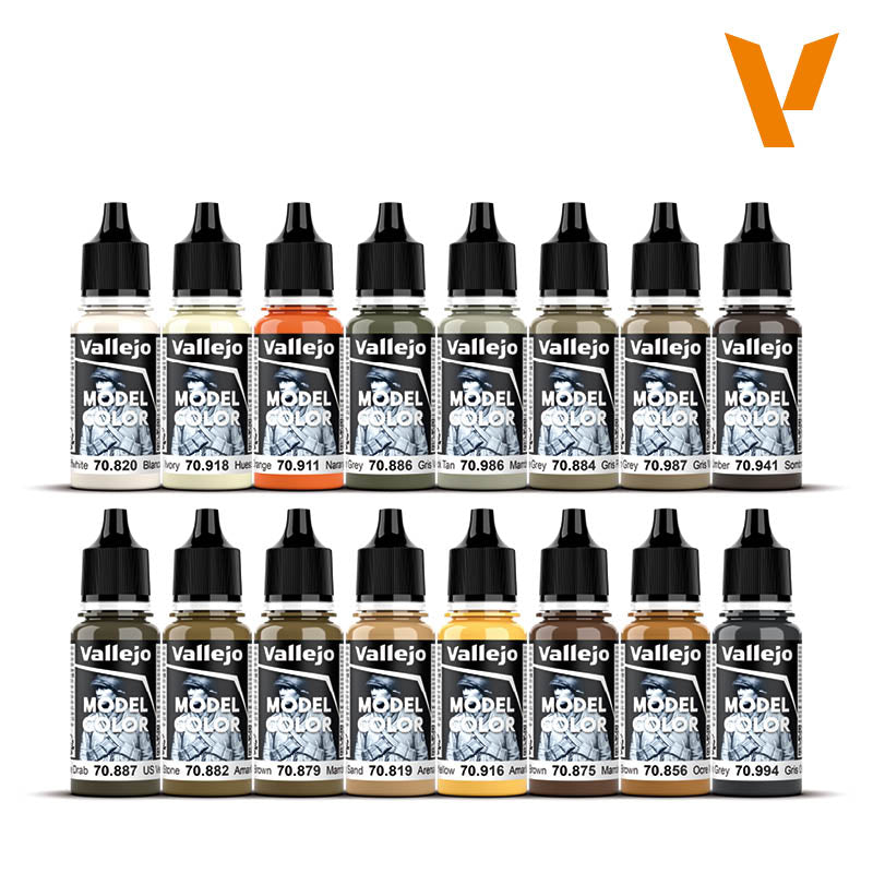 Vallejo Earthtone Colors dažų rinkinys, 16x17 ml