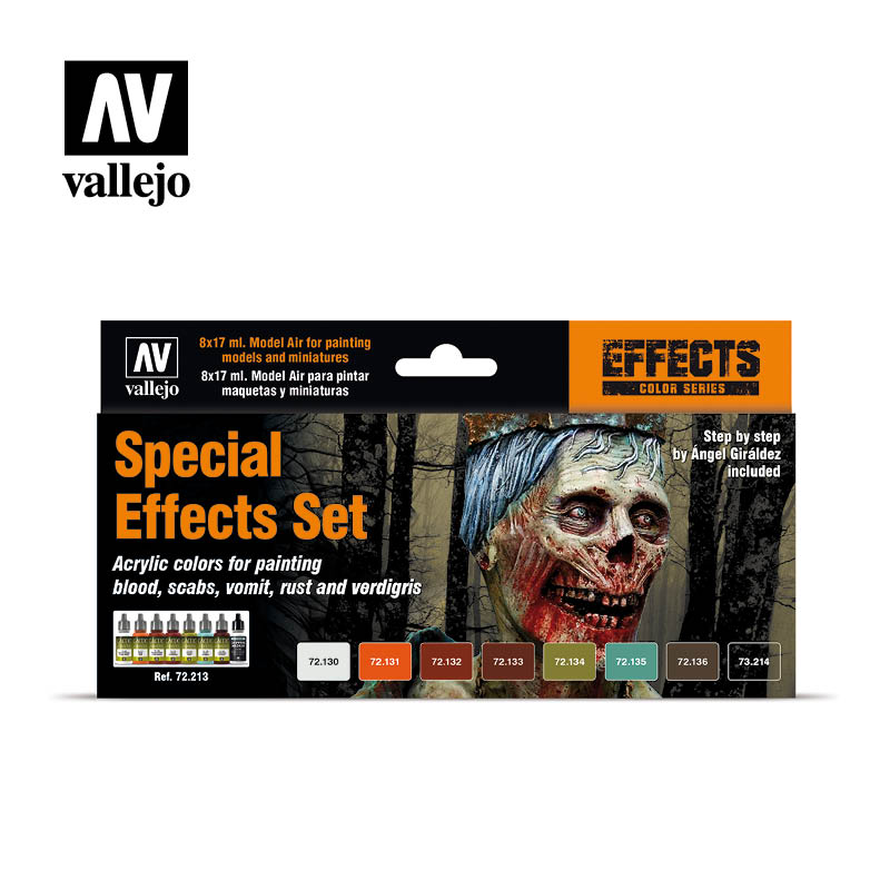 Vallejo Special Effects Set akrilinių dažų rinkinys, 8x17 ml