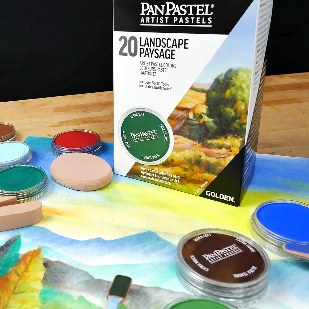 PanPastel rinkinys peizažų tapybai pastelėmis, 20 vnt.