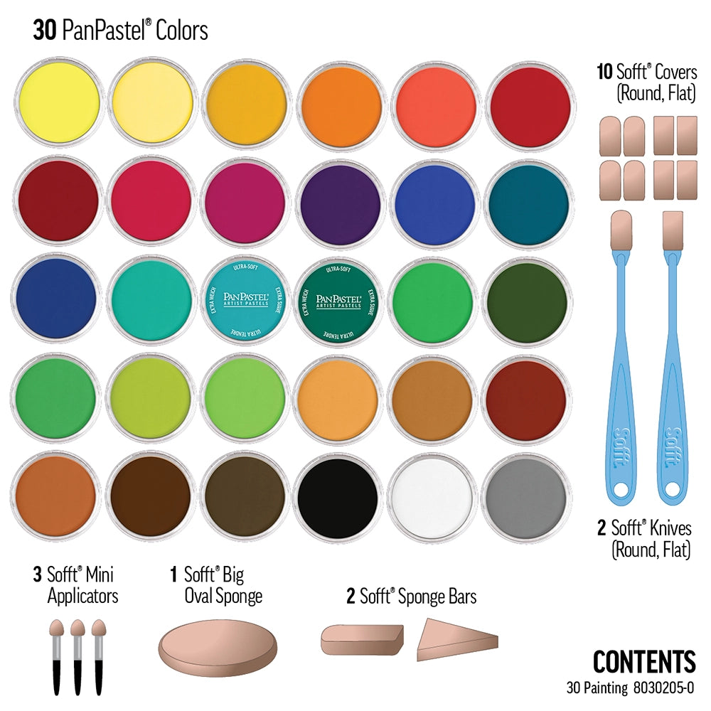 PanPastel Painting with Pastels Set, 30 pcs.
