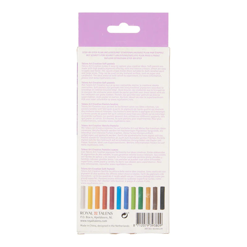 Talens Art Creation minkštų pastelių rinkinys, 12 spalvų