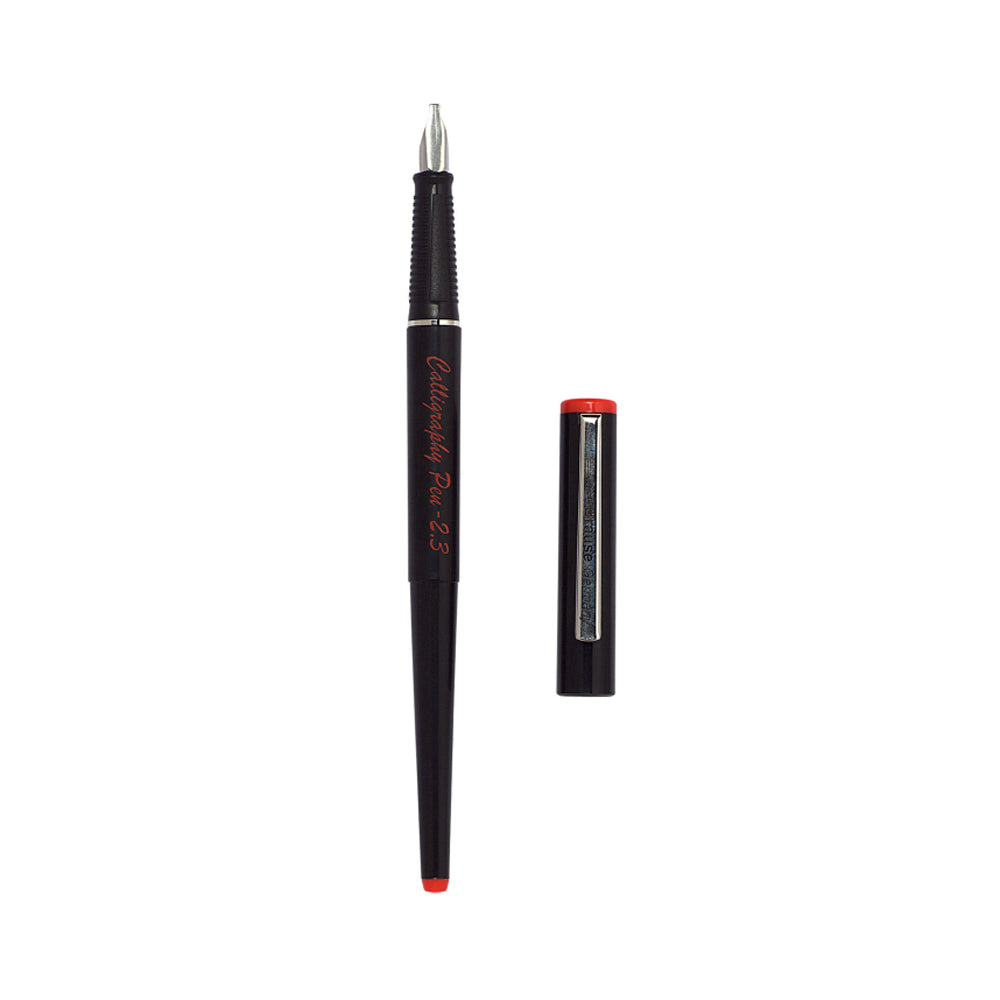 Brause Calligraphy Set of Fountain Pen, 6 Coloured Ink Cartridges and Instructions