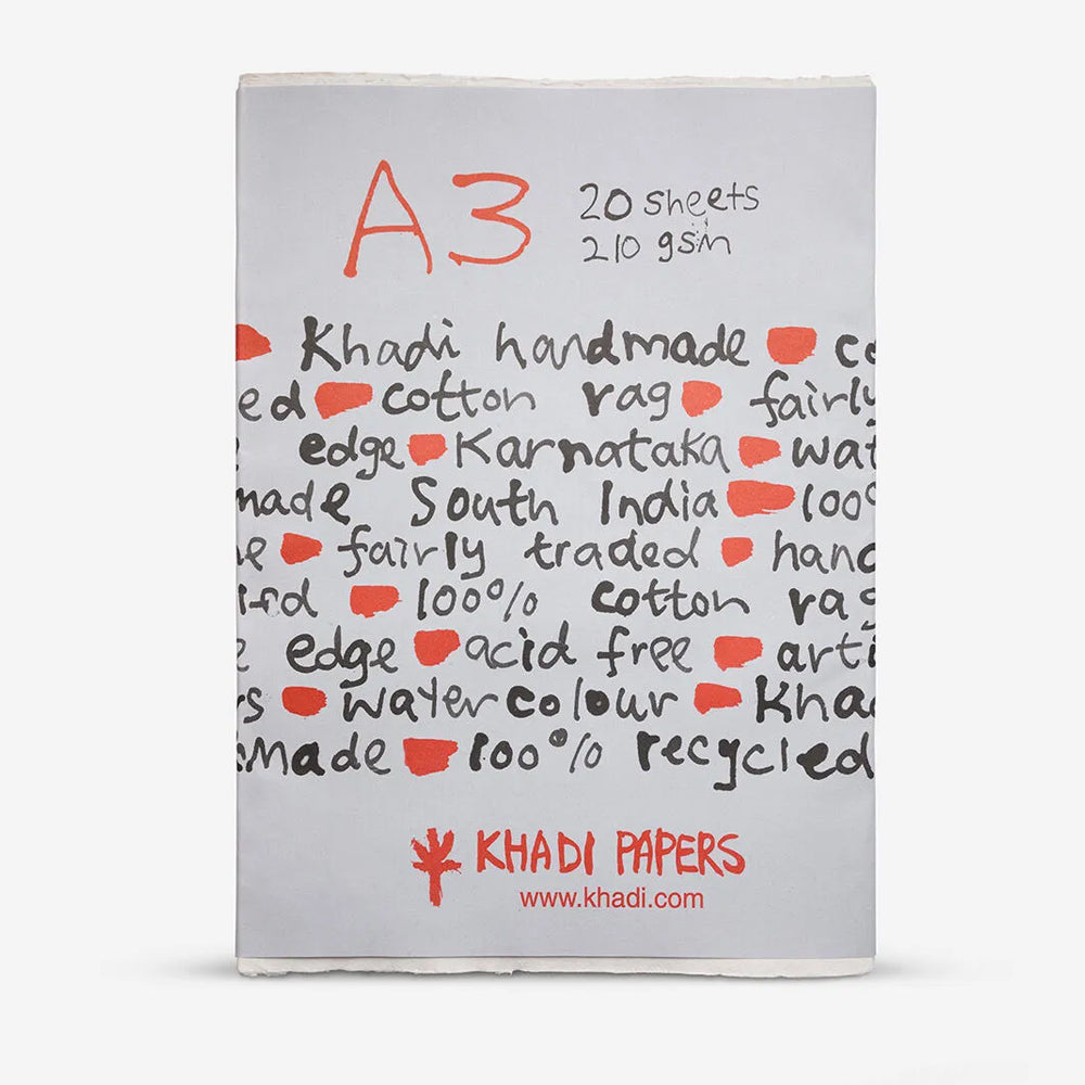 Khadi rankų darbo popierius iš Indijos, 20 lapų, 210 gsm
