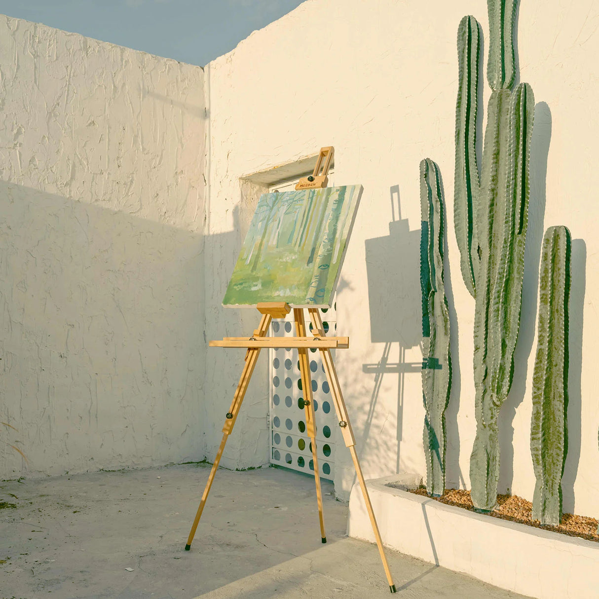 MEEDEN trikojis plenero molbertas su nešiojamu dėklu