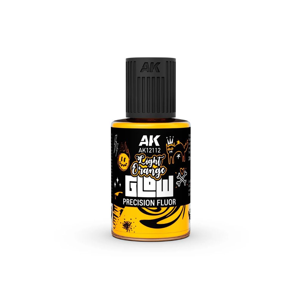 AK Interactive Glow Precision Fluor fluorescent paint, 30 ml