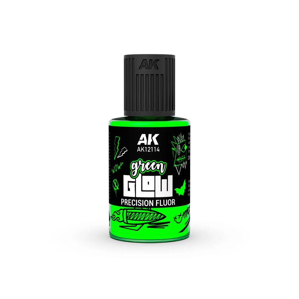 AK Interactive Glow Precision Fluor fluorescent paint, 30 ml