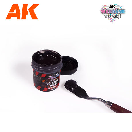 AK Interactive Diorama Wargame Terrain Volcanic Earth tekstūra, 100 ml