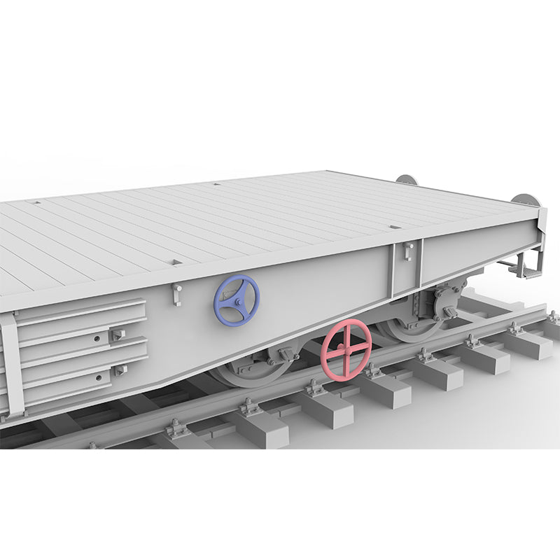 AK Interactive German Railway Schwerer Plattformwagen Type SSys platforminio vagono surenkamas modelis, 1:35