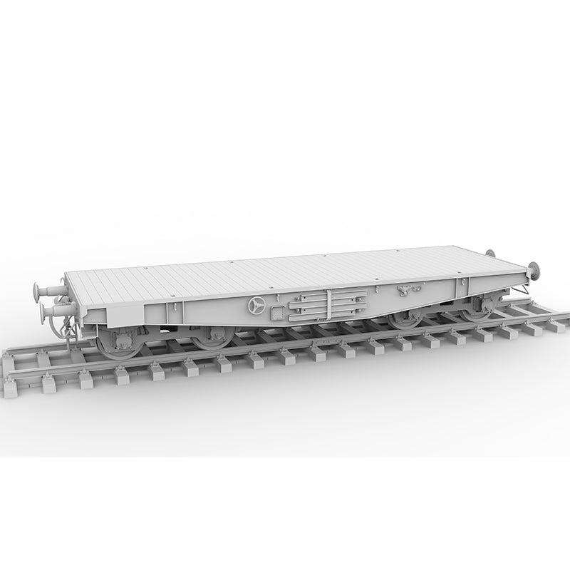 AK Interactive German Railway Schwerer Plattformwagen Type SSys platforminio vagono surenkamas modelis, 1:35