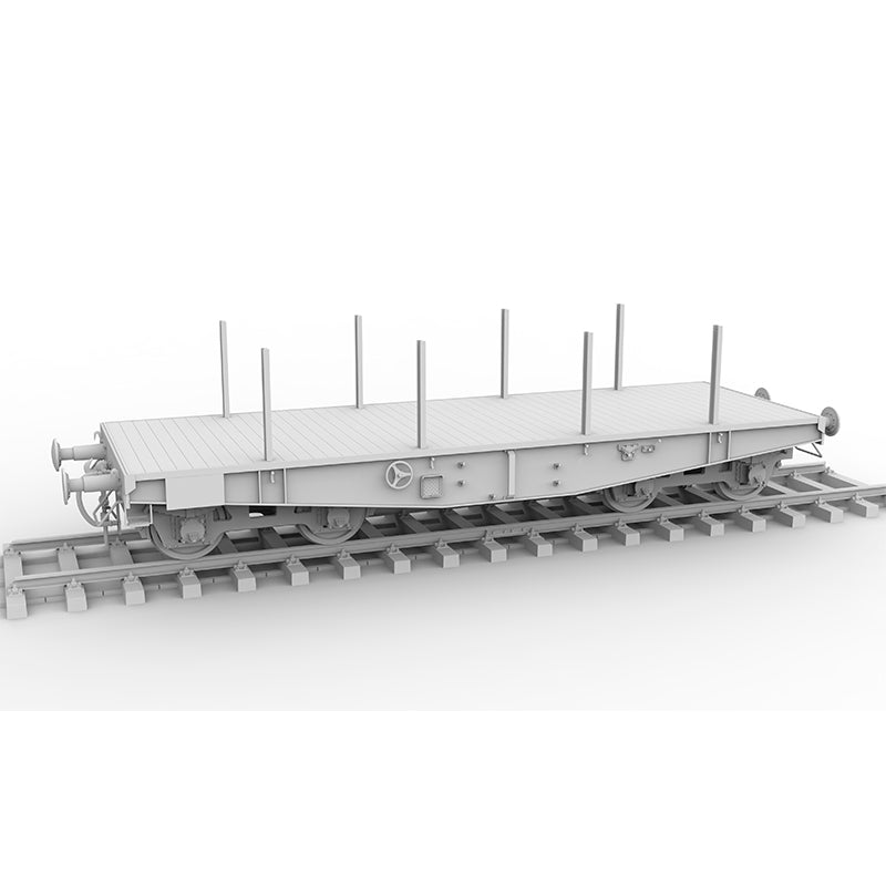 AK Interactive German Railway Schwerer Plattformwagen Type SSys platforminio vagono surenkamas modelis, 1:35