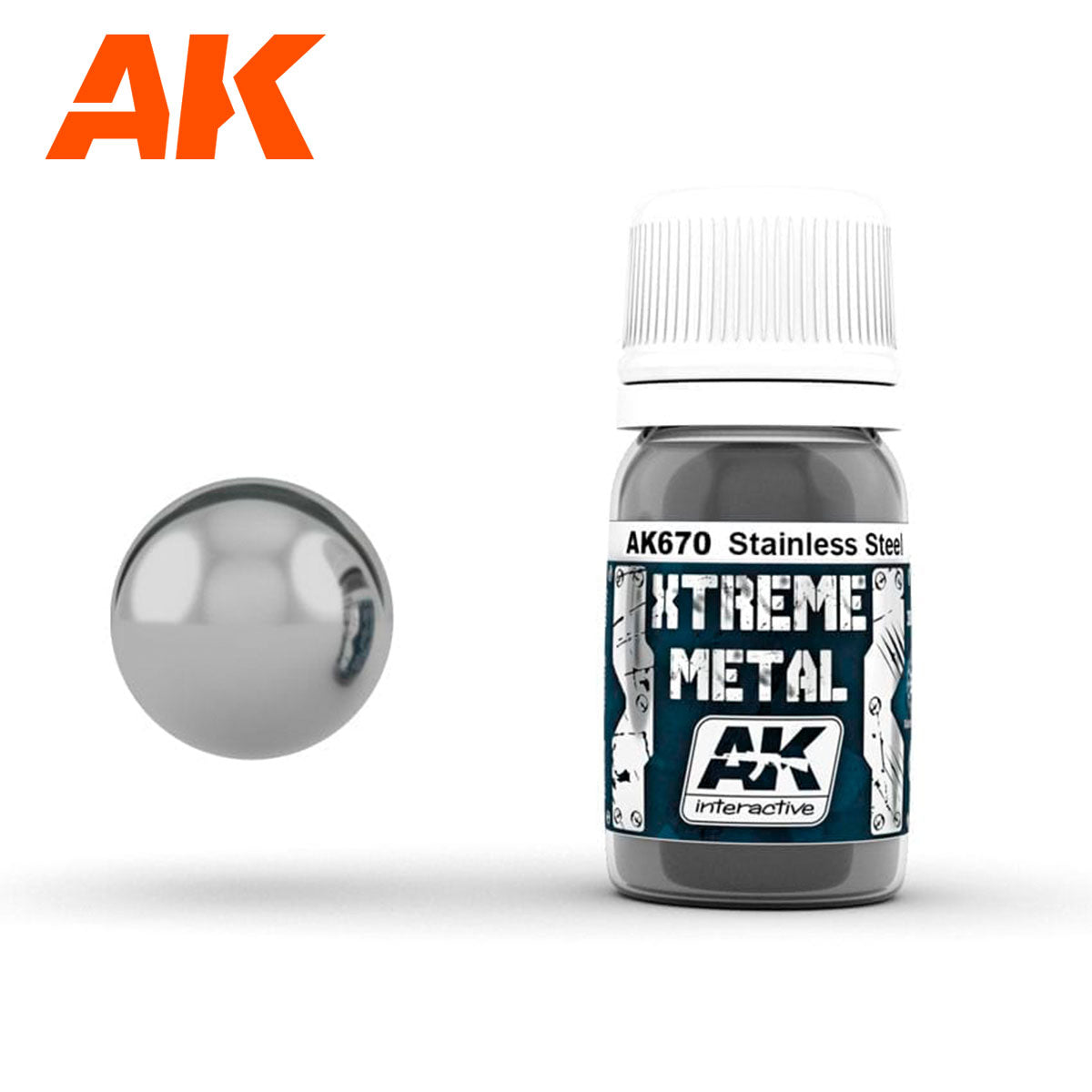 AK Interactive XTREME METAL dažai, 30 ml