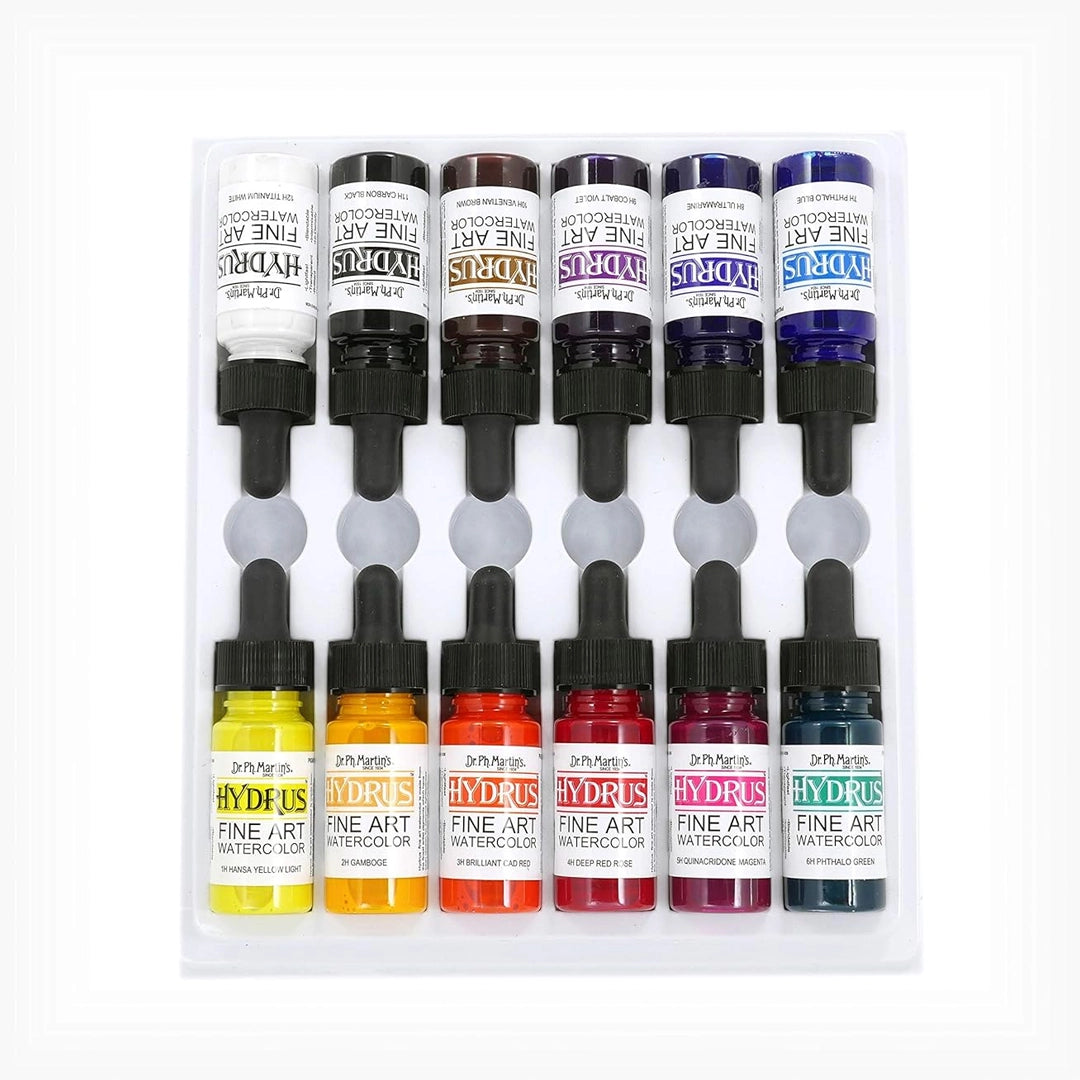 Dr. Ph. Martin’s Hydrus Watercolour Paint, 12x15 ml