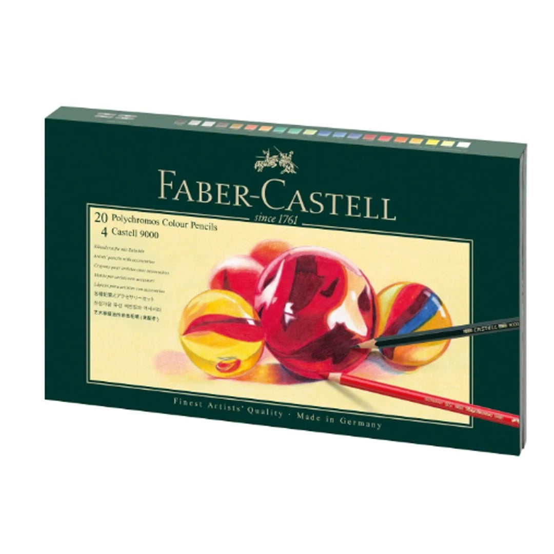 Faber-Castell Polychromos Colour Pencil Gift Set with Accessories