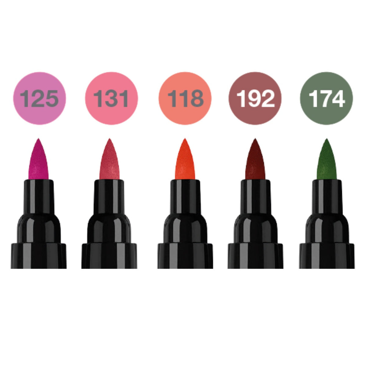 Faber-Castell Pitt Artist Flowers dvipusių rašiklių piešimui rinkinys, 5 vnt.