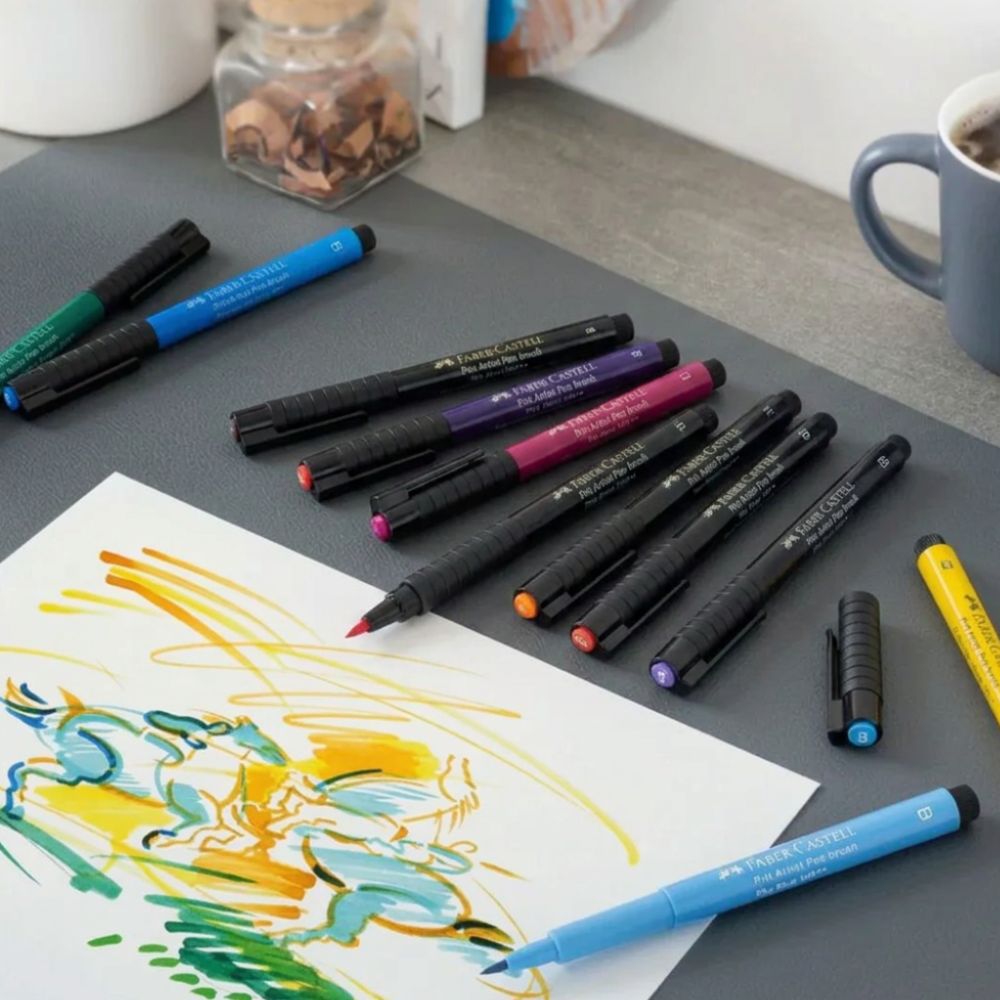 Faber-Castell Pitt Artist Pen Brush, 12 pcs.