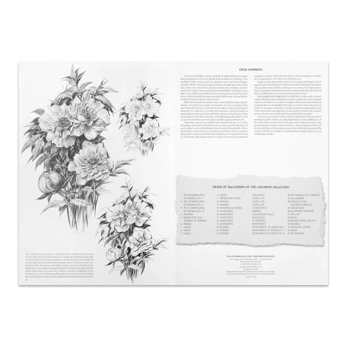 Leonardo Collection Instructional Book - Flowers