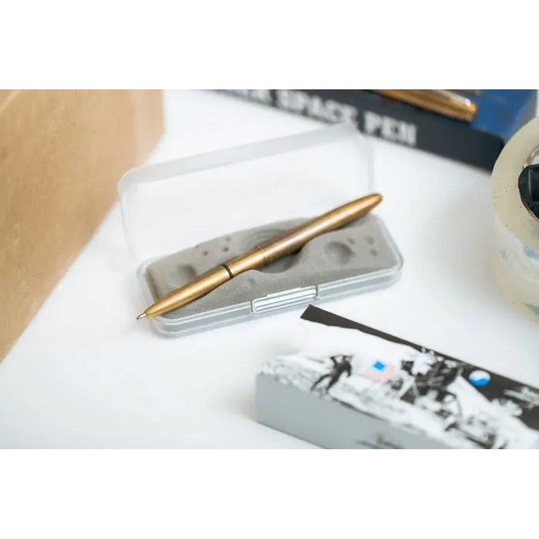 Fisher Antimicrobial Raw Brass Bullet Space Pen