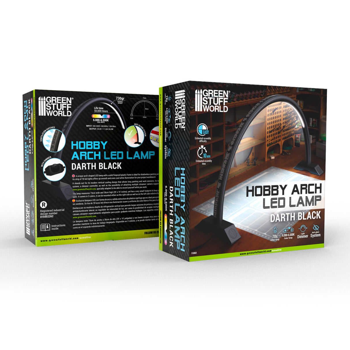 Green Stuff World Hobby Arch LED lempa – Darth Black