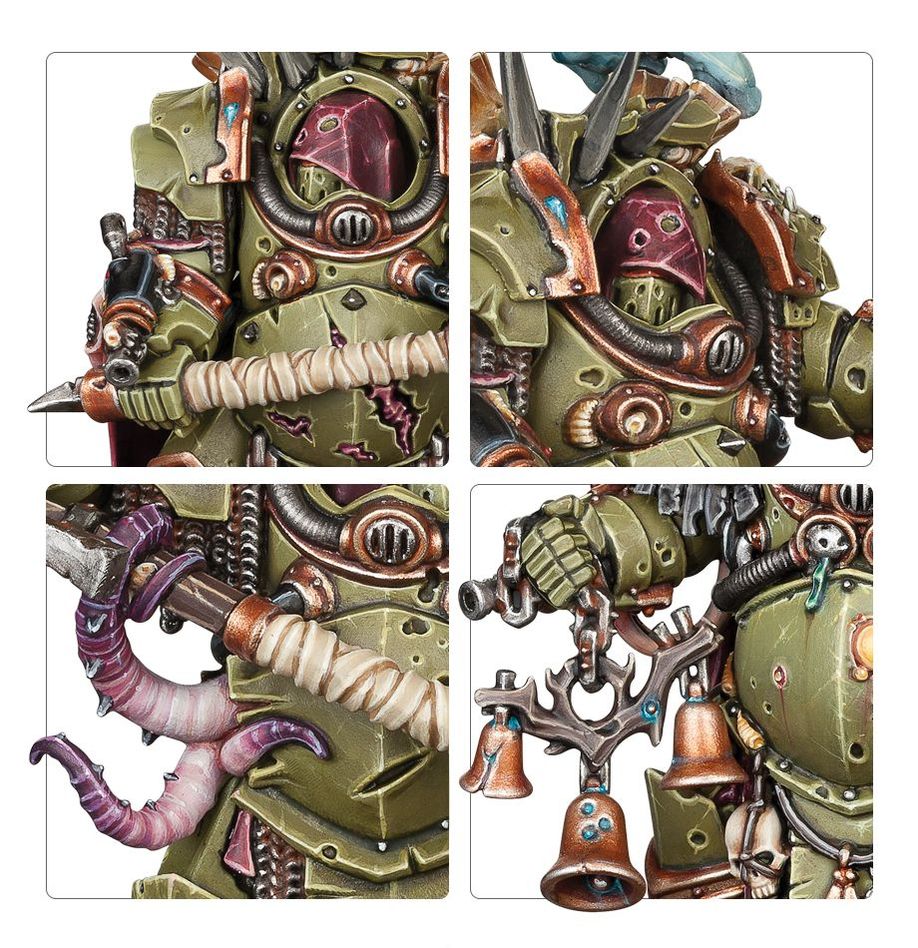 Warhammer 40,000 Death Guard: Deathshroud Bodyguard miniatiūrų surinkimo rinkinys