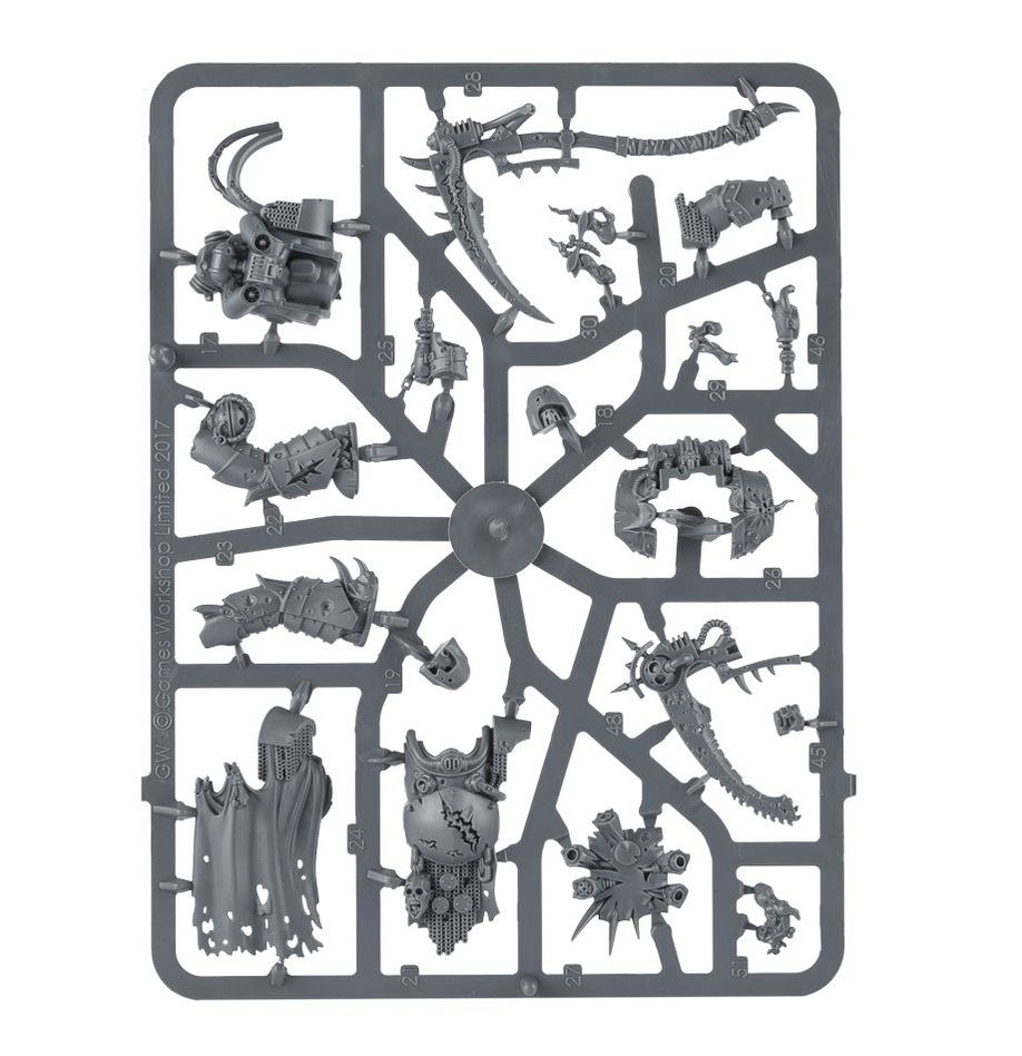 Warhammer 40,000 Death Guard: Deathshroud Bodyguard miniatiūrų surinkimo rinkinys