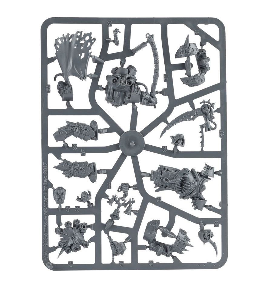 Warhammer 40,000 Death Guard: Deathshroud Bodyguard miniatiūrų surinkimo rinkinys