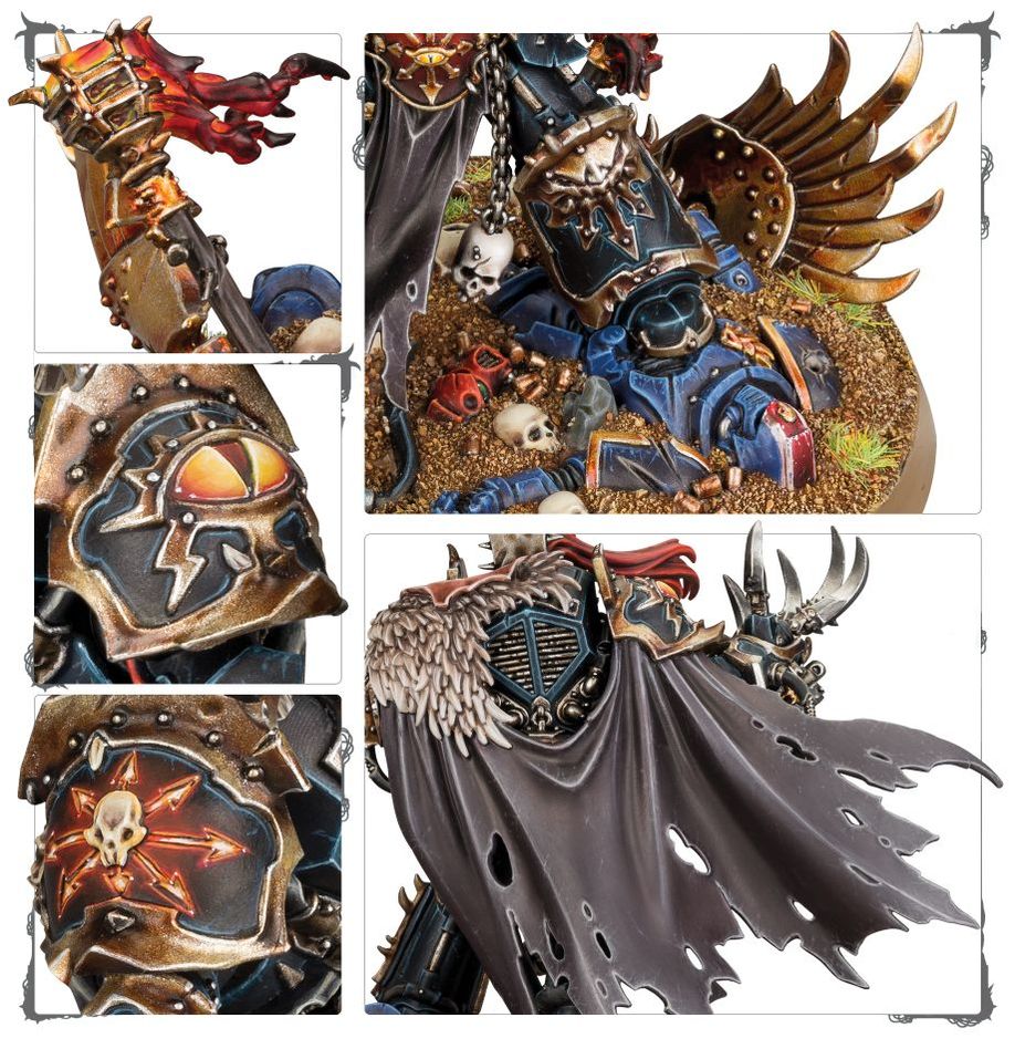 Warhammer 40,000 Abaddon the Despoiler miniatiūros surinkimo rinkinys