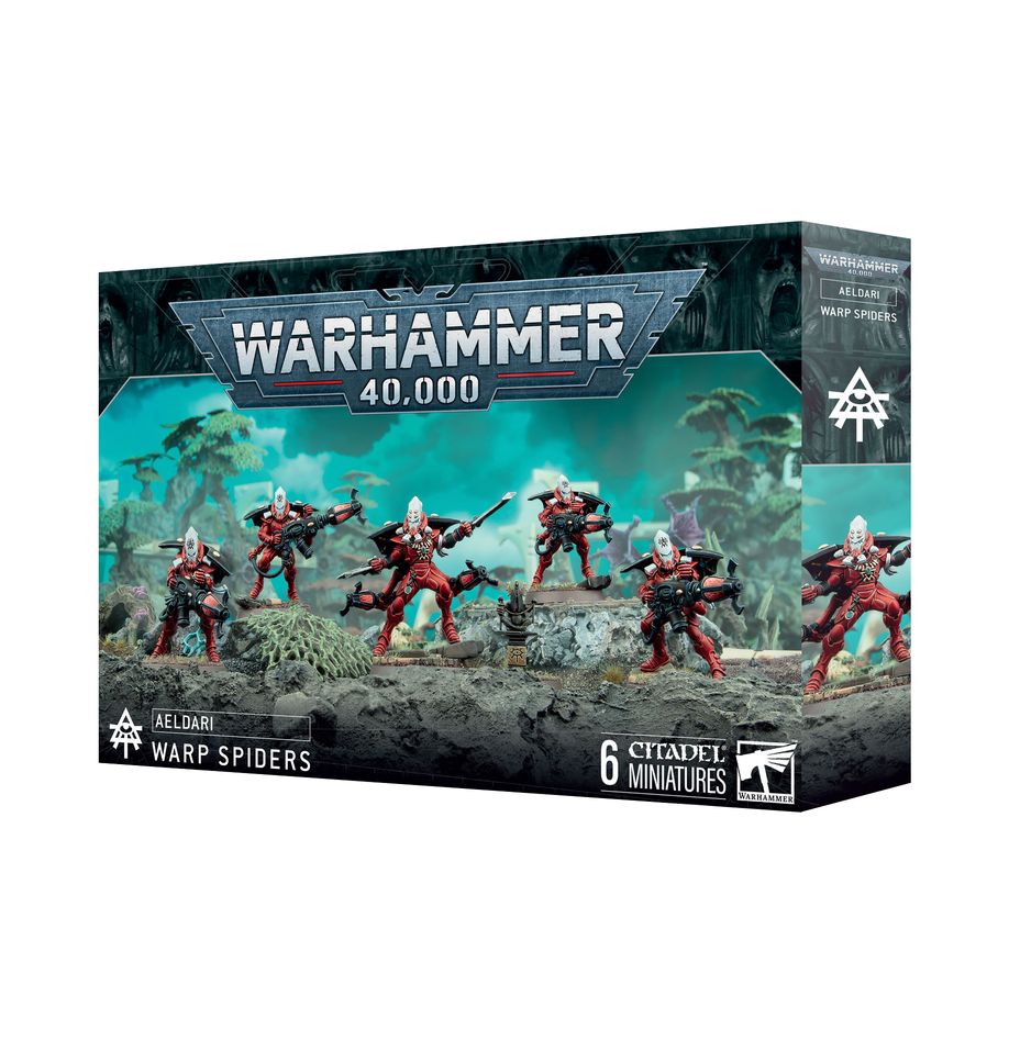 Warhammer 40,000 Aeldari: Warp Spiders miniatiūrų surinkimo rinkinys