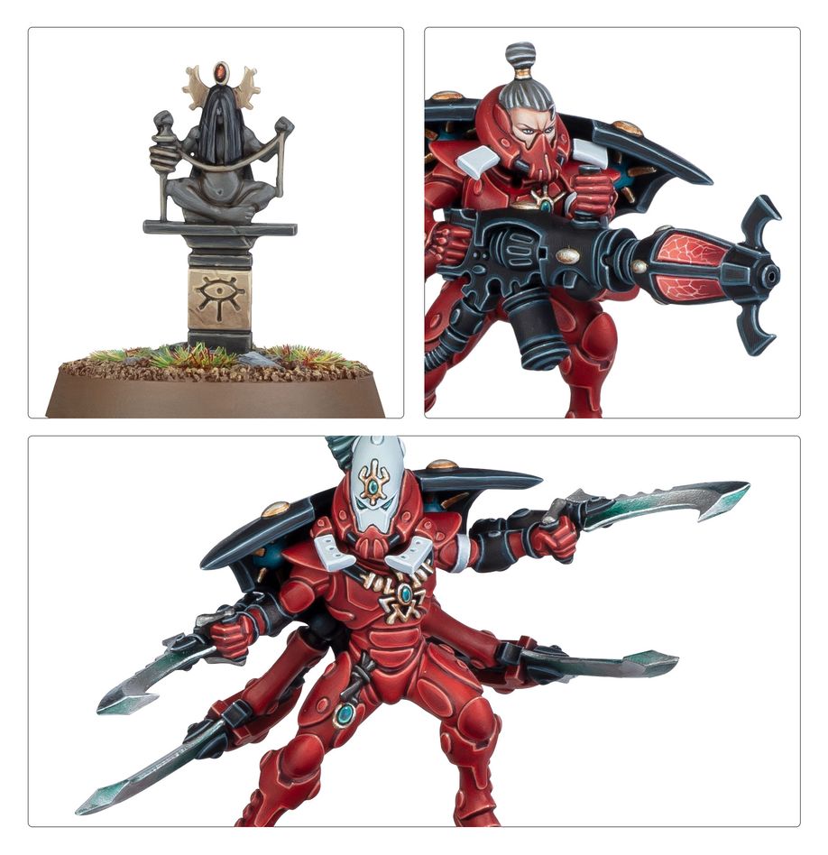 Warhammer 40,000 Aeldari: Warp Spiders miniatiūrų surinkimo rinkinys