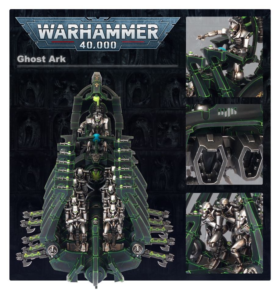Warhammer 40,000 Necrons: Ghost Ark miniatiūros surinkimo rinkinys